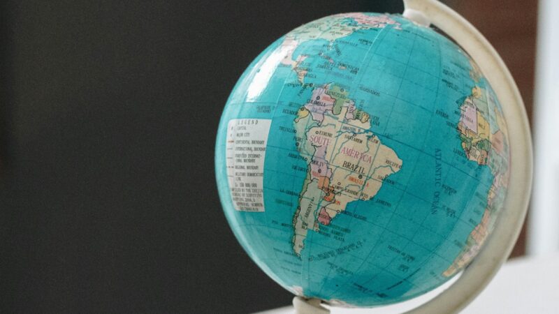 close-up photo of desk globe