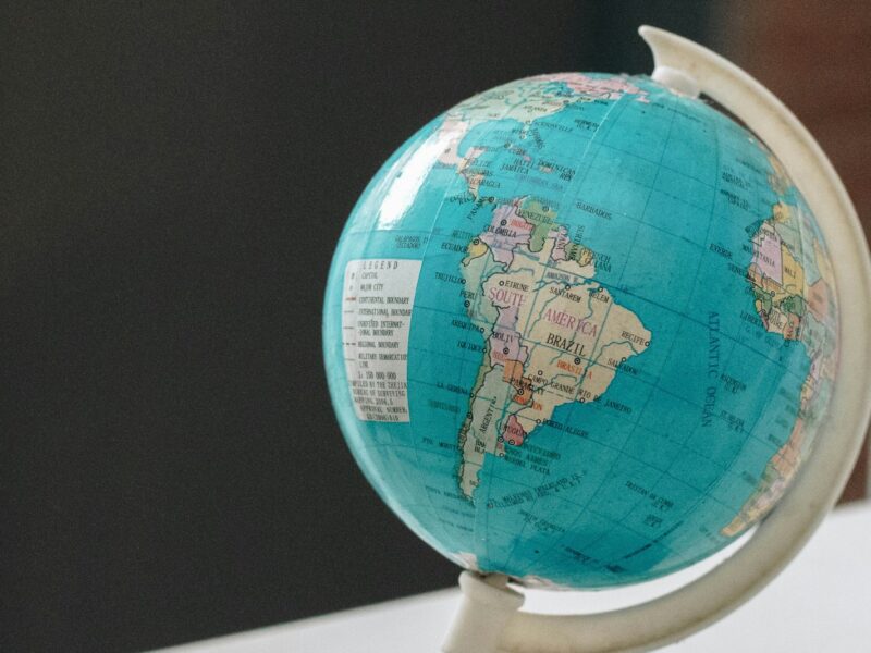 close-up photo of desk globe