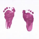 red and green human feet